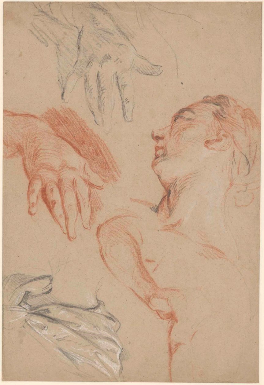 Tanulmánylap alkotó: Carle van Loo