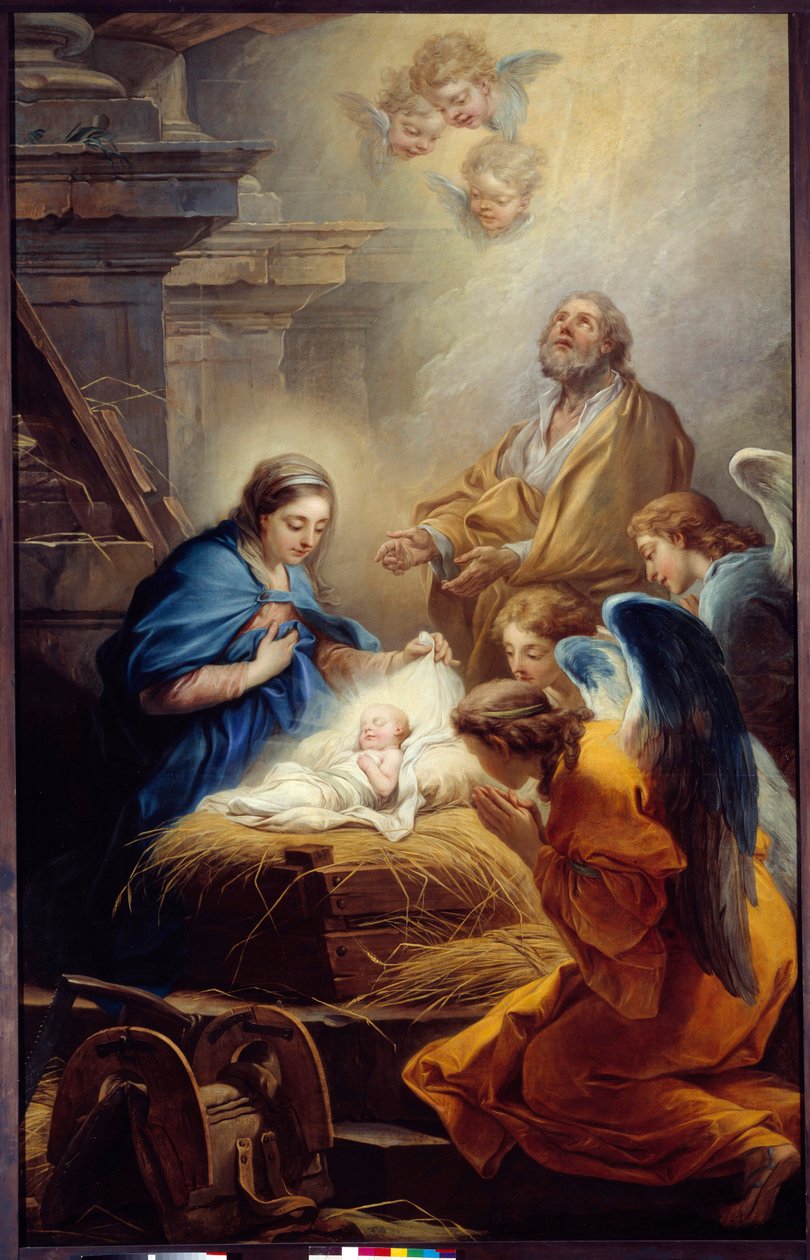 Carle van Loo (1705-1765) Az angyalok imádása festménye, 1751 Brest, Szépművészeti Múzeum alkotó: Carle van Loo