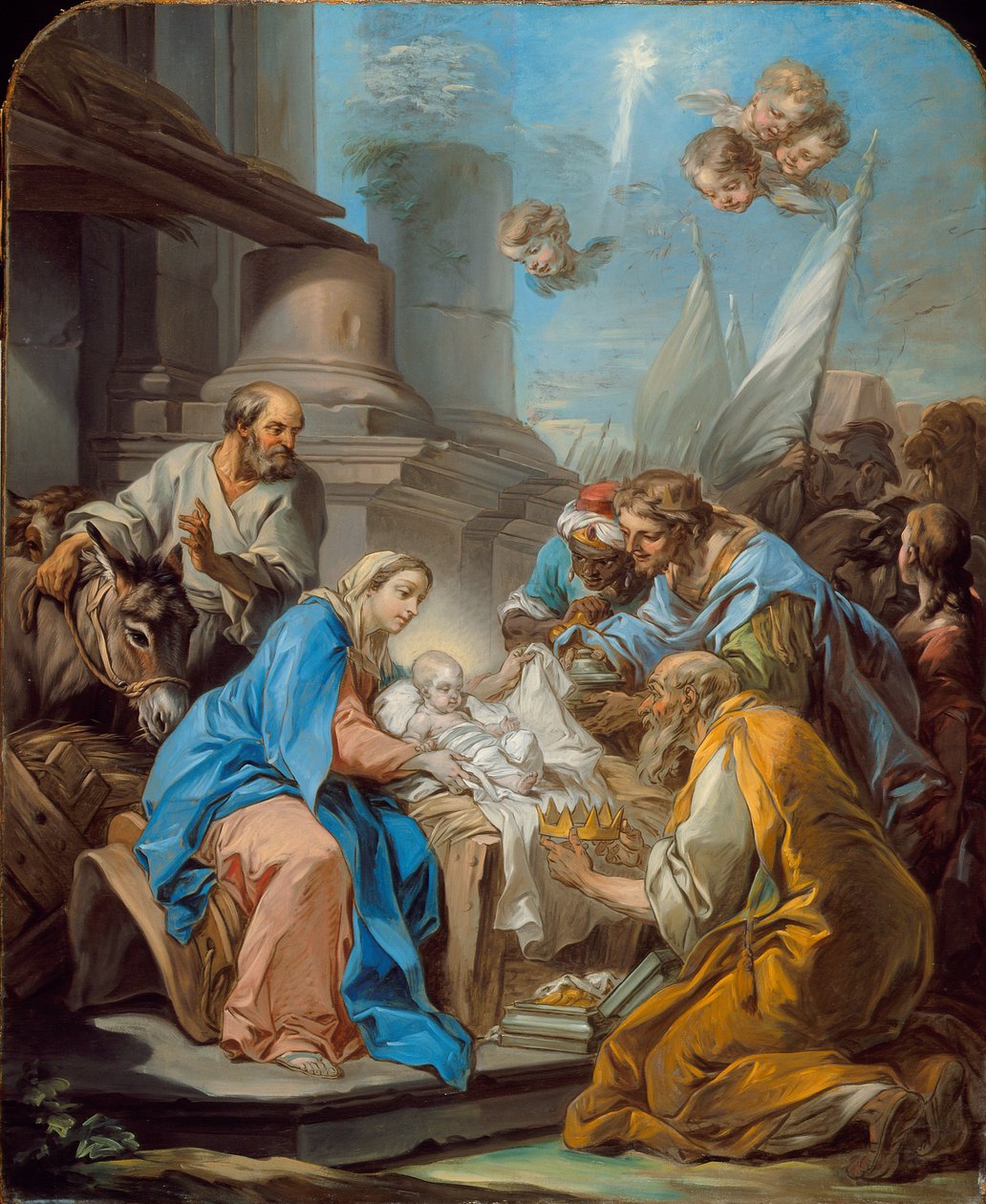 A mágusok imádása, 1760 körül alkotó: Carle van Loo