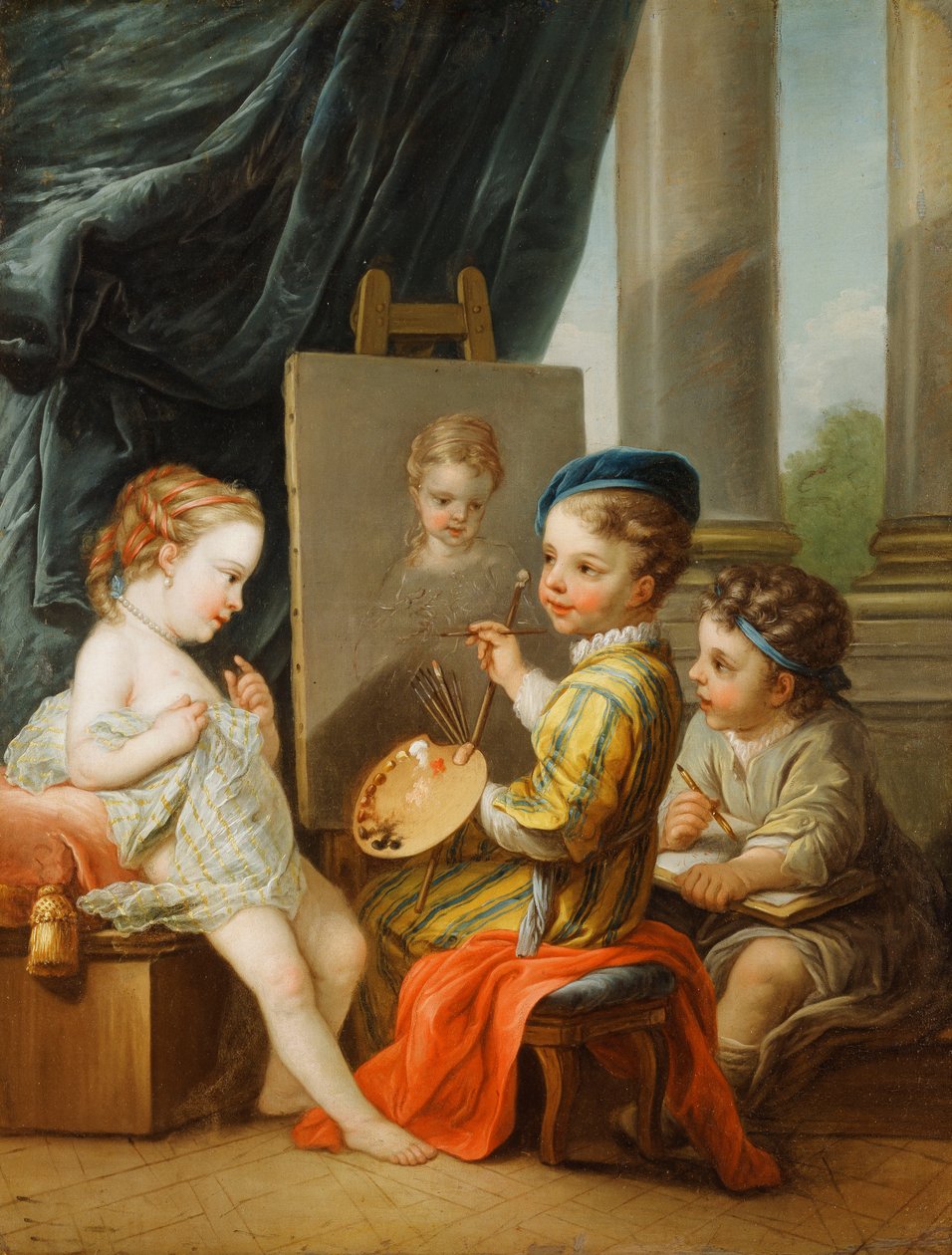 A négy művészet – festészet, alkotó: Carle van Loo