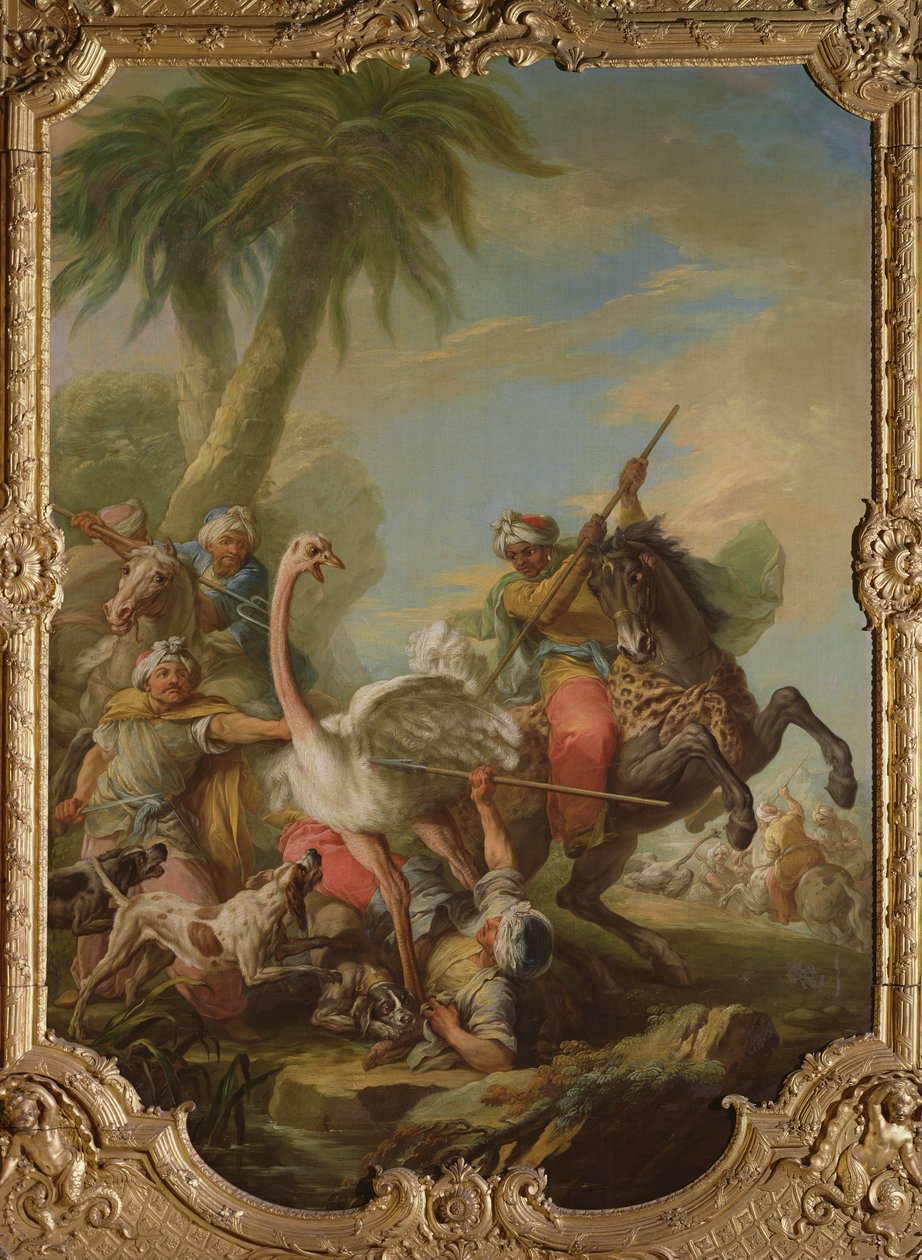 Struccvadászat (olaj, vászon) alkotó: Carle van Loo