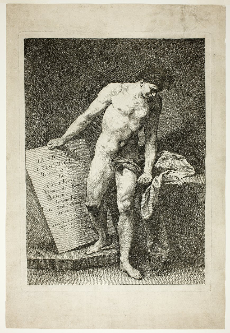 Címlap, a Six Figures Académiques (Hat akadémiai figura) című kötetből alkotó: Carle van Loo