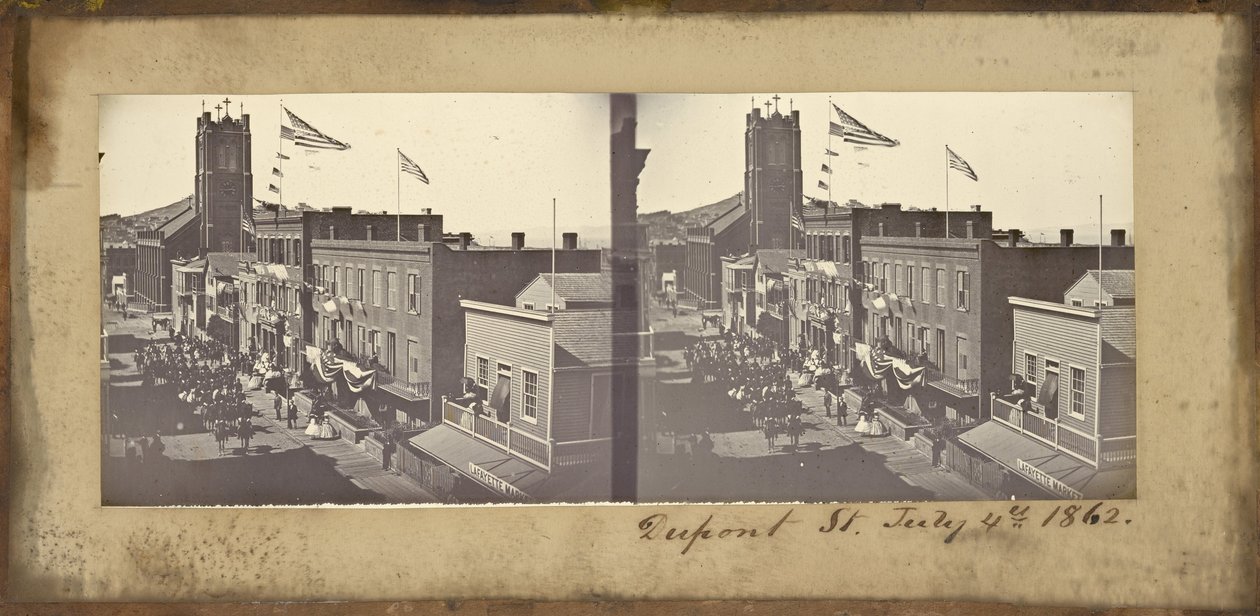 (Dupont utca, 1862. július 4.) alkotó: Carleton E. Watkins
