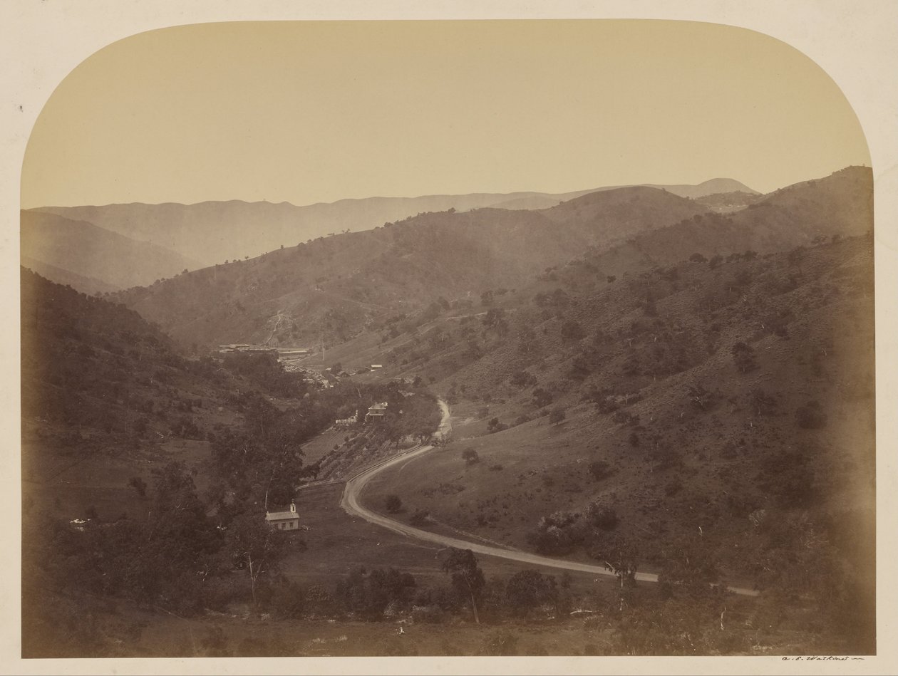 (Új Almaden) alkotó: Carleton E. Watkins