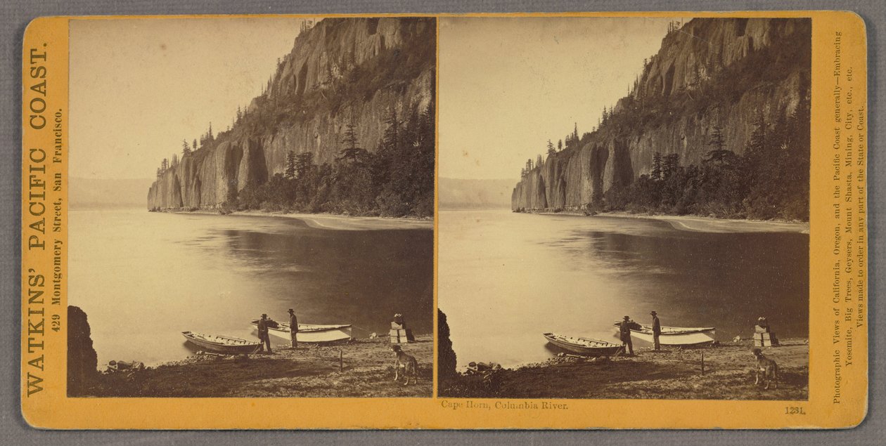 Horn -fok, Columbia folyó alkotó: Carleton E. Watkins