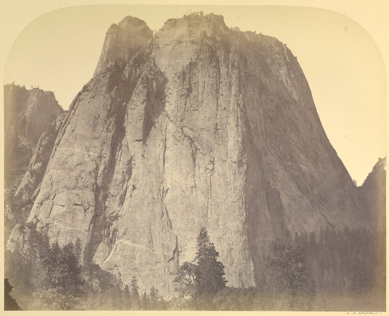 Cathedral Rock-Yosemite, 20. sz alkotó: Carleton E. Watkins