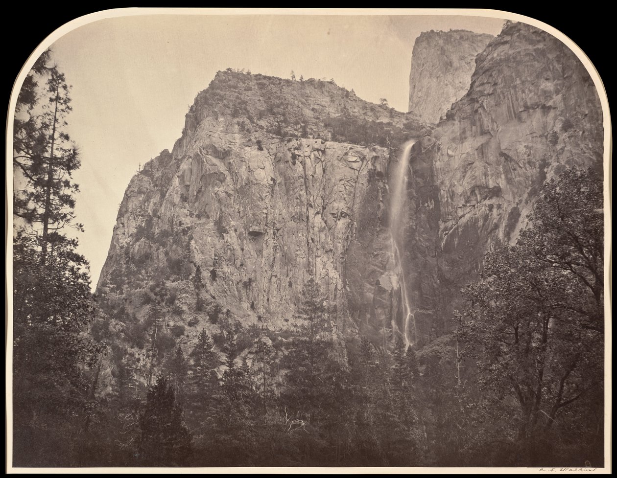 Pohono, Menyasszonyi fátyol, 900 láb, Yo Semite alkotó: Carleton E. Watkins