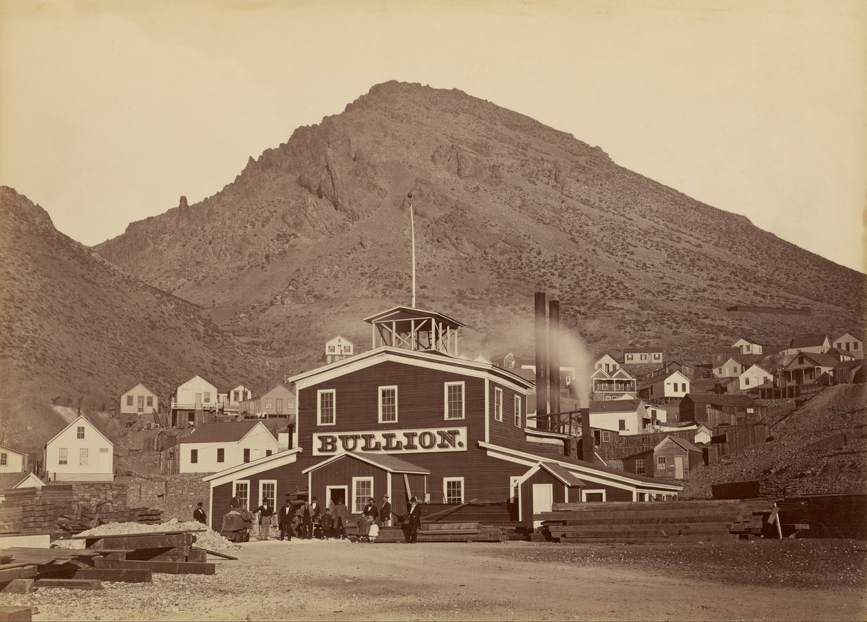 A Bullion Mine, Virginia City, Nevada alkotó: Carleton E. Watkins