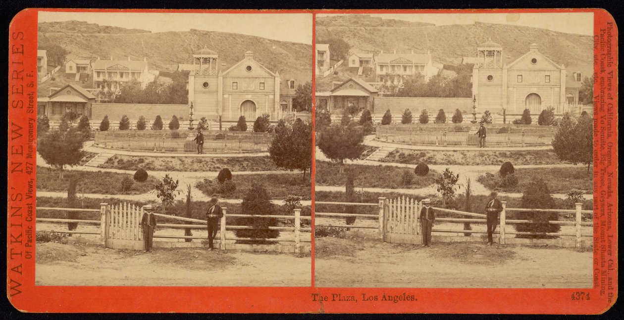 A Plaza, Los Angeles alkotó: Carleton E. Watkins