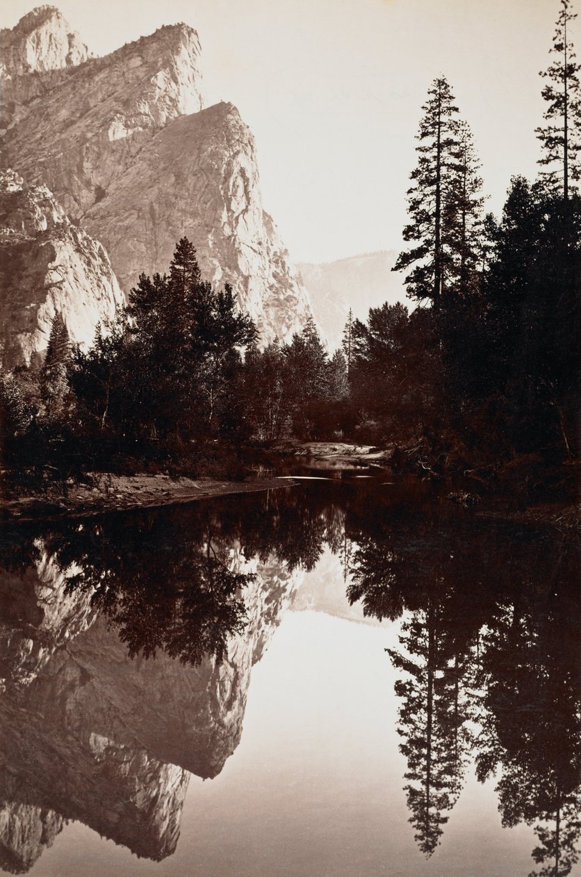 Három testvér, Yosemite, Kalifornia alkotó: Carleton E. Watkins