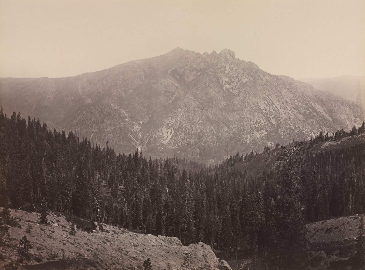 Davoncastle Butte, Sierra Nevada, kb. 1866-1870. alkotó: Carleton E. Watkins