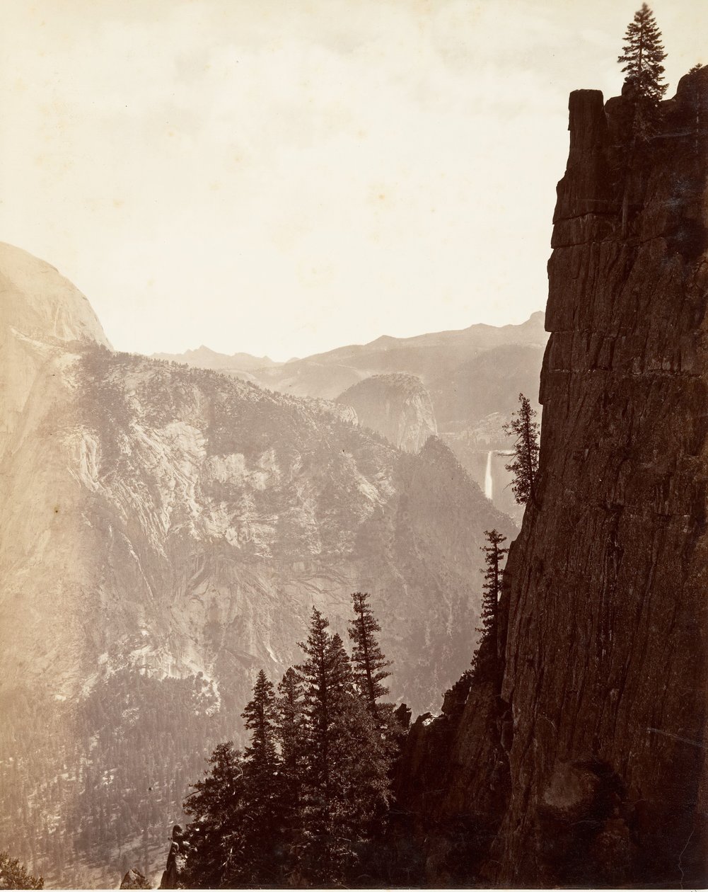 Yosemite általános képe, kb. 1872, nyomtatott kb. 1876. alkotó: Carleton E. Watkins.
