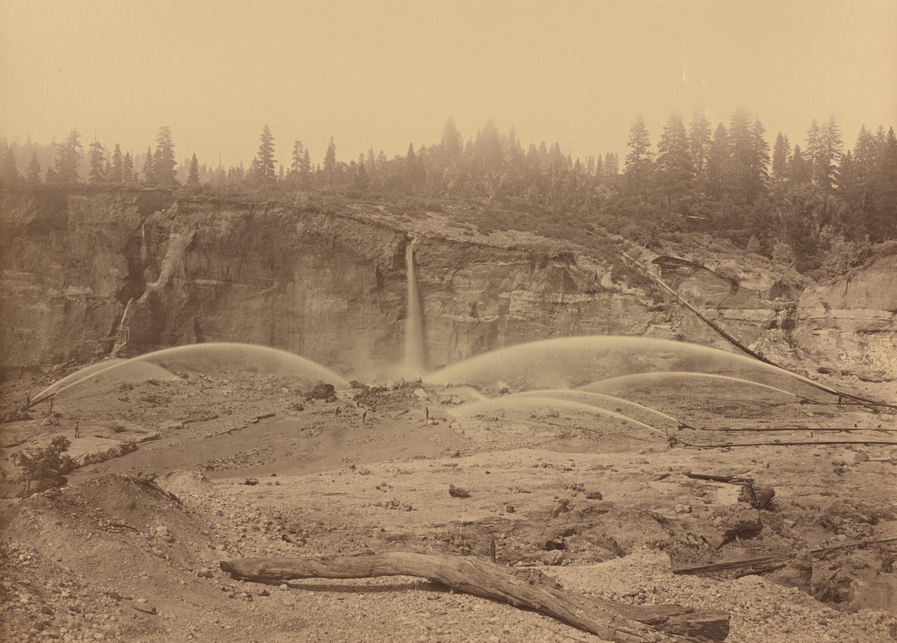 Malakoff Diggins, North Bloomfield, Nevada megye alkotó: Carleton E. Watkins