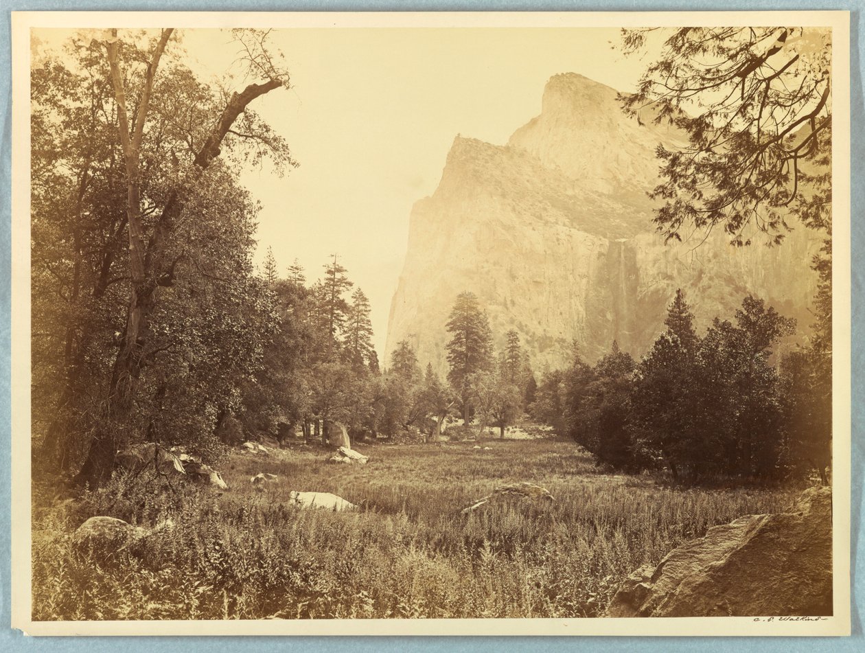 Drive, Menyasszonyi fátyol, Yosemite alkotó: Carleton E. Watkins
