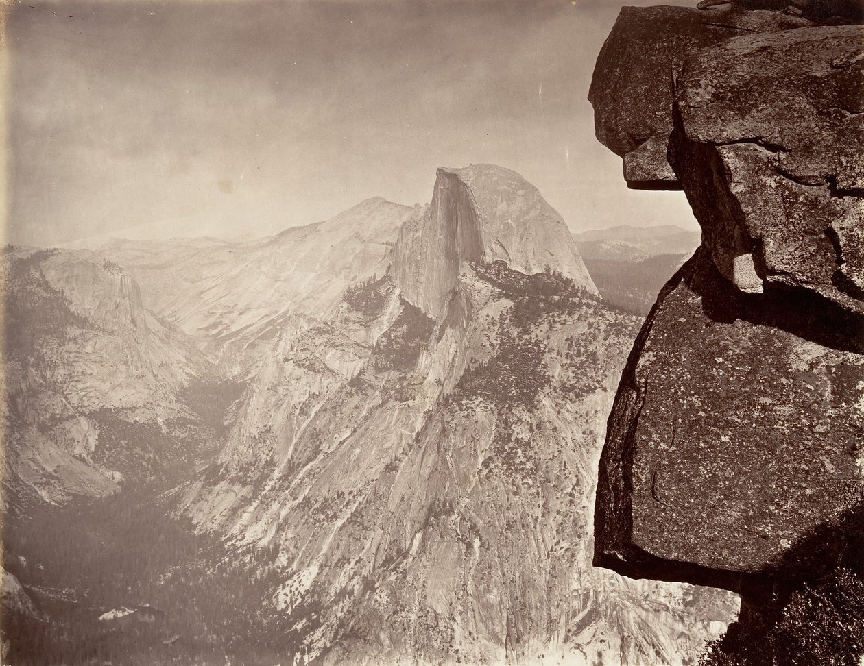 South Dome, Yosemite, kb. 1872, nyomtatott kb. 1876. alkotó: Carleton E. Watkins.