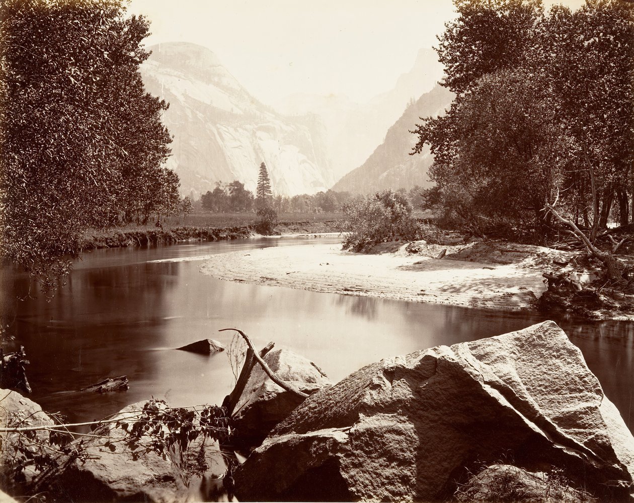 The Domes, Yosemite, kb. 1872, nyomtatott kb. 1876. alkotó: Carleton E. Watkins.