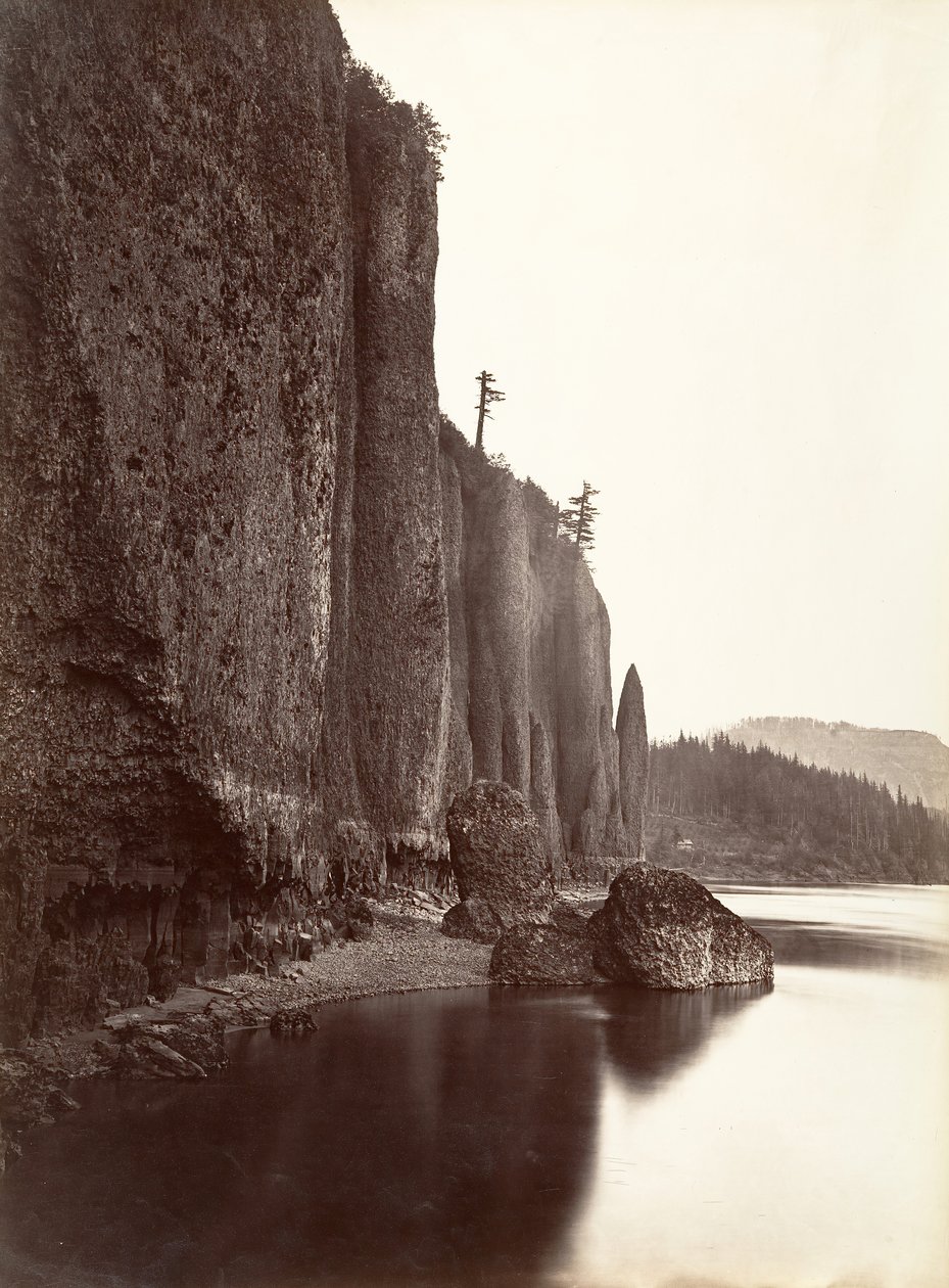 Cape Horn, Columbia River, Oregon, 1867. alkotó: Carleton Emmons Watkins