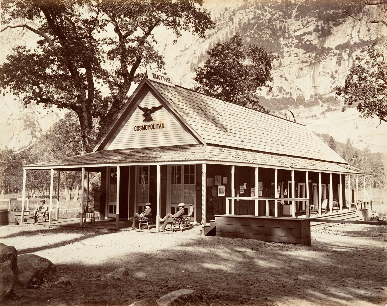 Cosmopolitan Saloon, kb. 1872, nyomtatott kb. 1876. alkotó: Carleton Emmons Watkins