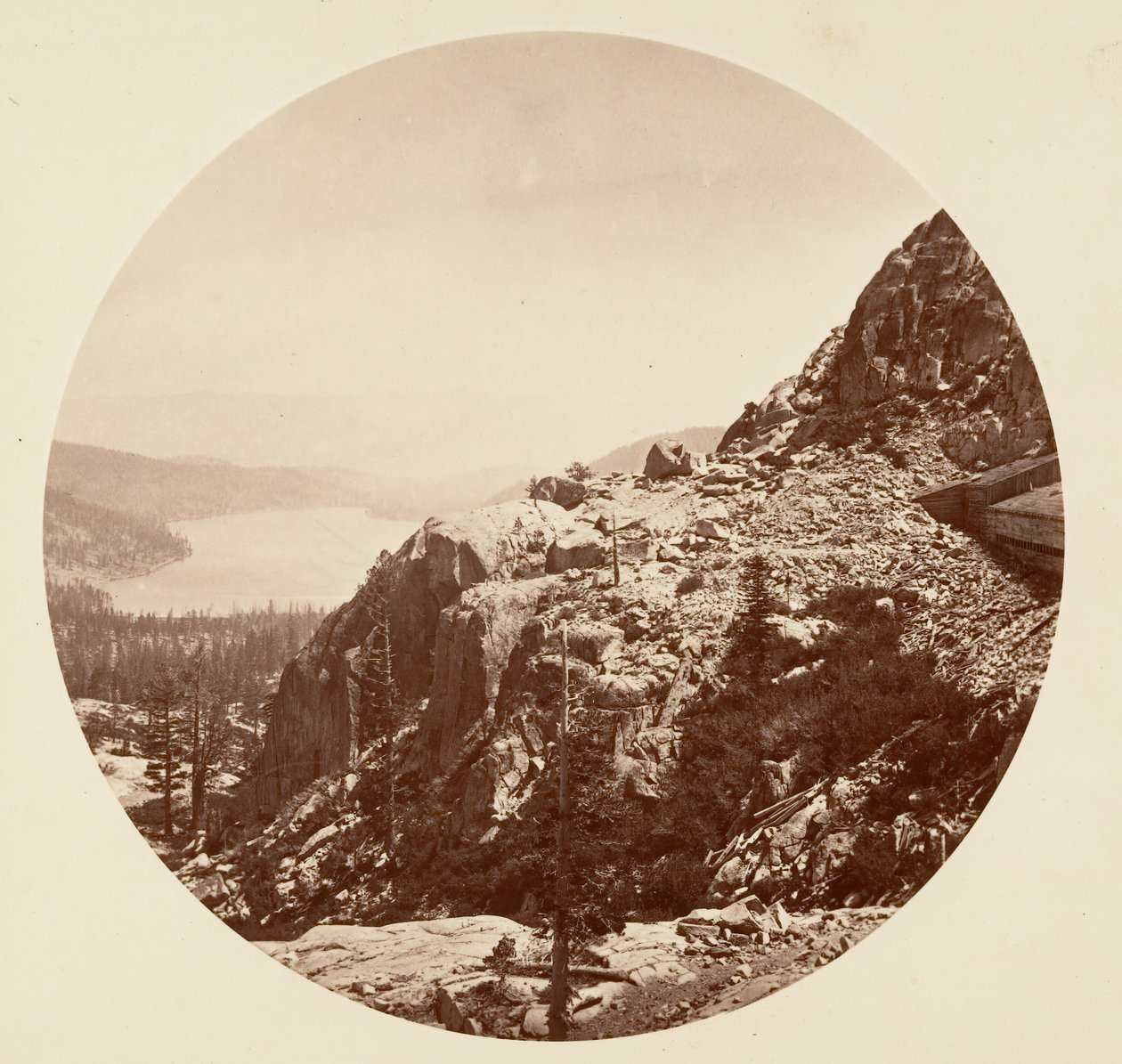Donner-tó. C.P.R.R, kb. 1878. alkotó: Carleton Emmons Watkins