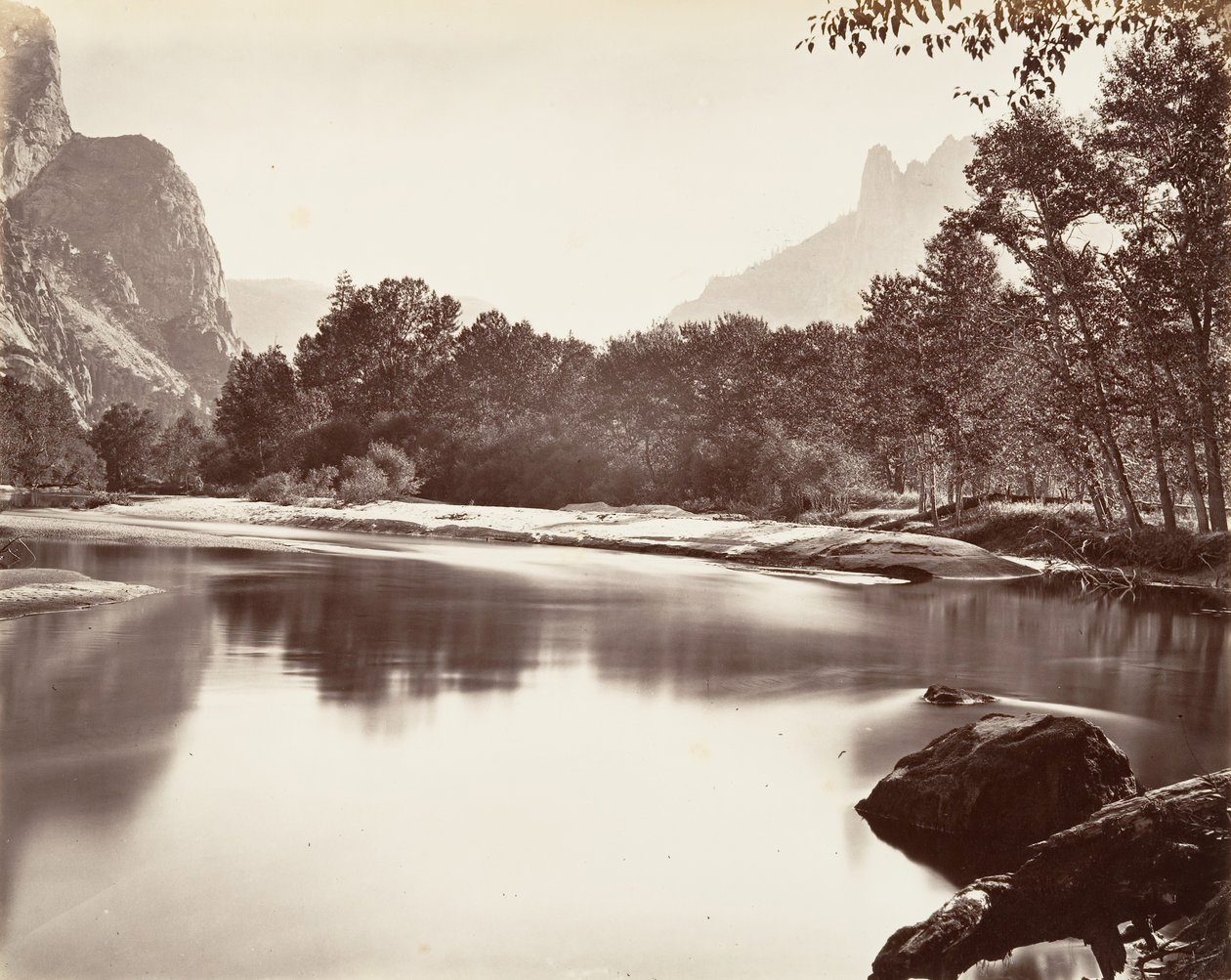 Yosemite Valley, kb. 1872, nyomtatott kb. 1876. alkotó: Carleton Emmons Watkins
