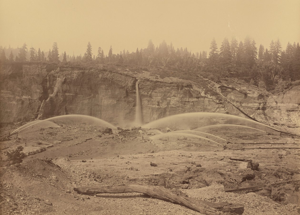 Malakoff Diggins, North Bloomfield, Nevada megye,1871 (fénykép) alkotó: Carleton Emmons Watkins