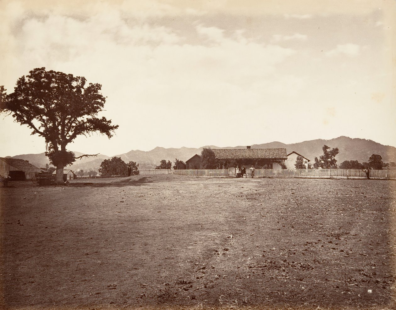 Santa Margarita Ranch, 1876, nyomtatott kb. 1876. alkotó: Carleton Emmons Watkins