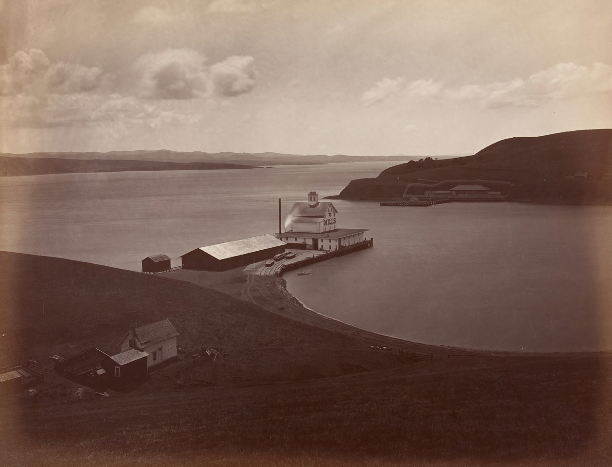Carquenne-i szoros, Dél-Vallejoból, 1868-69. alkotó: Carleton Emmons Watkins
