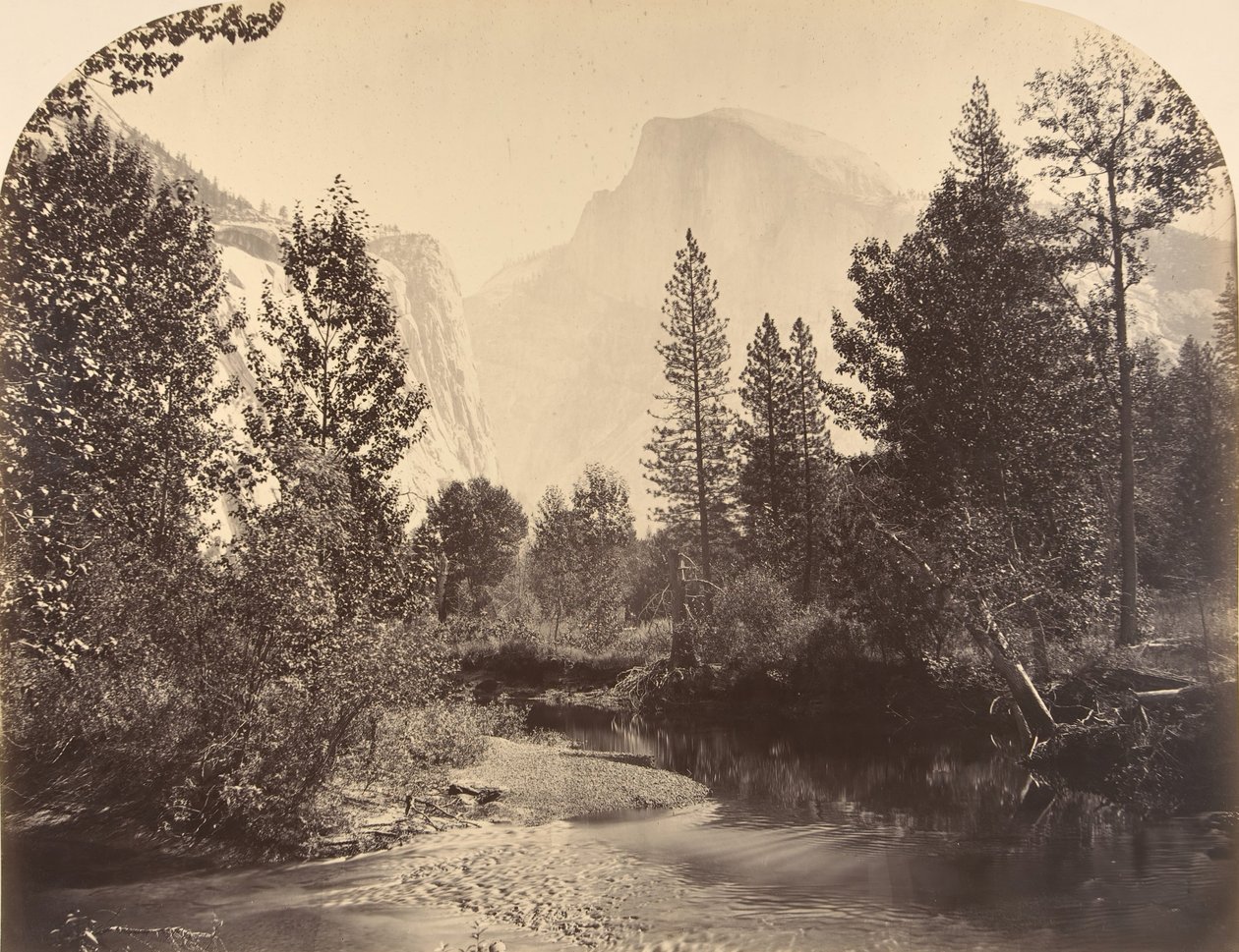 Tasayac, vagy a fél kupola, 4967 láb, 1861. alkotó: Carleton Emmons Watkins