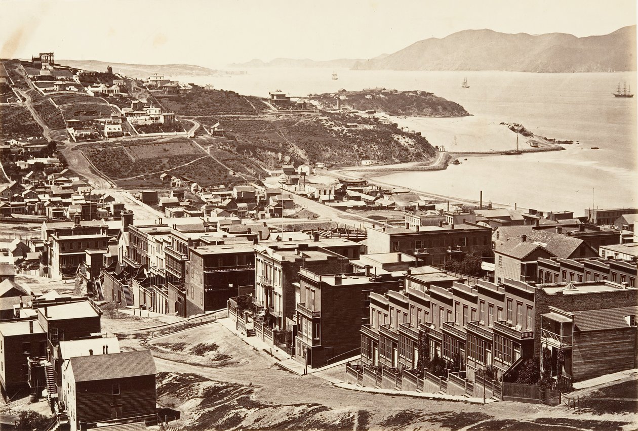 Az Aranykapu, 1868-69, nyomtatott kb. 1876. alkotó: Carleton Emmons Watkins