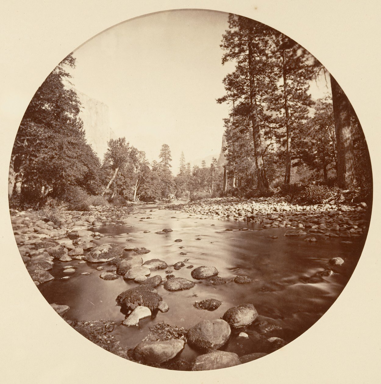 [Yosemite Nemzeti Park, Kalifornia], kb. 1878. alkotó: Carleton Emmons Watkins
