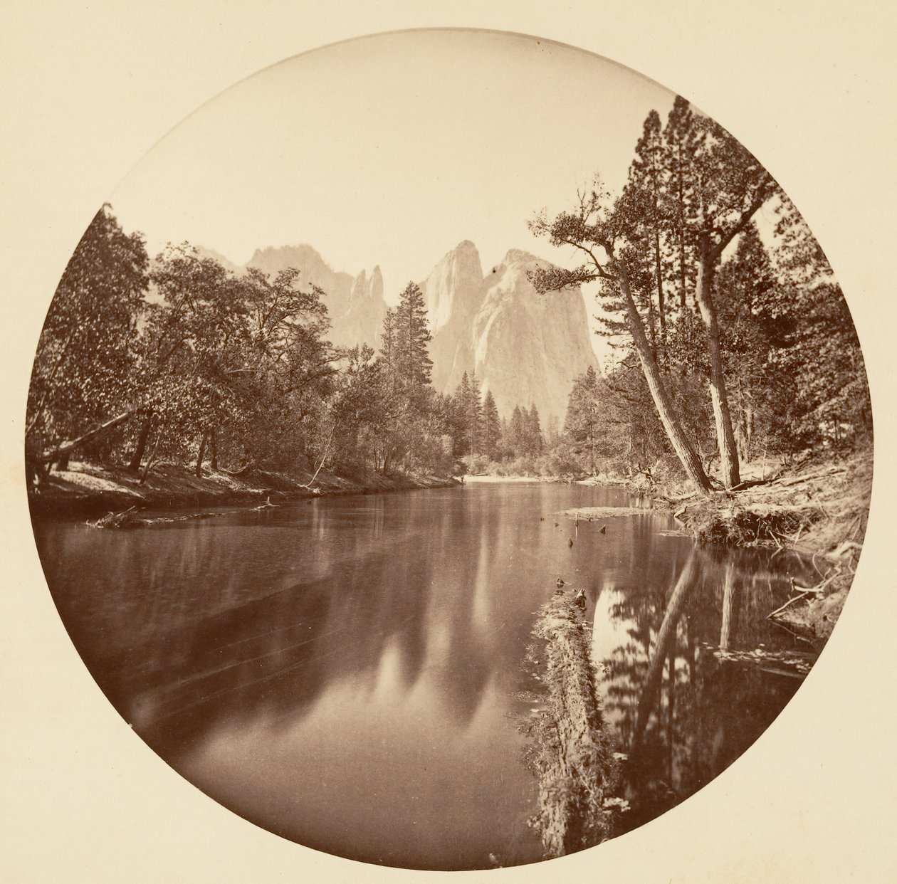 [Yosemite Nemzeti Park, Kalifornia], kb. 1878. alkotó: Carleton Emmons Watkins