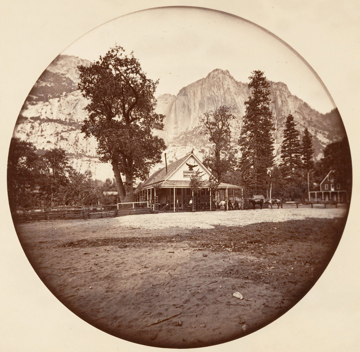 [Yosemite Nemzeti Park, Kalifornia], kb. 1878. alkotó: Carleton Emmons Watkins