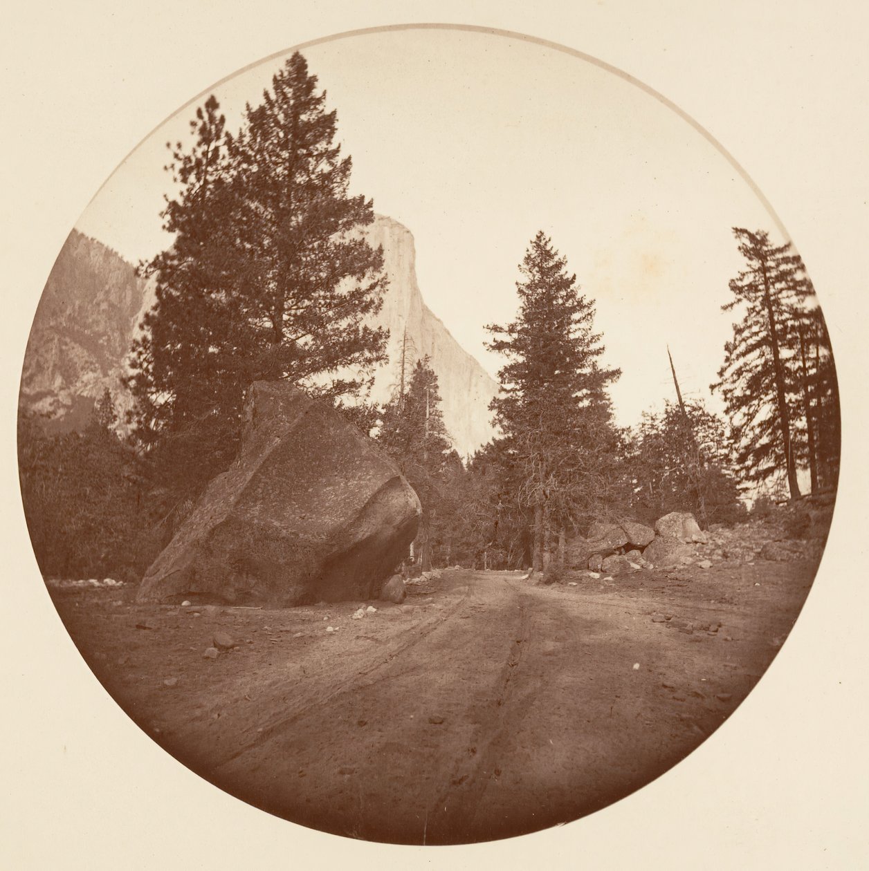 [Yosemite Nemzeti Park, Kalifornia], kb. 1878. alkotó: Carleton Emmons Watkins