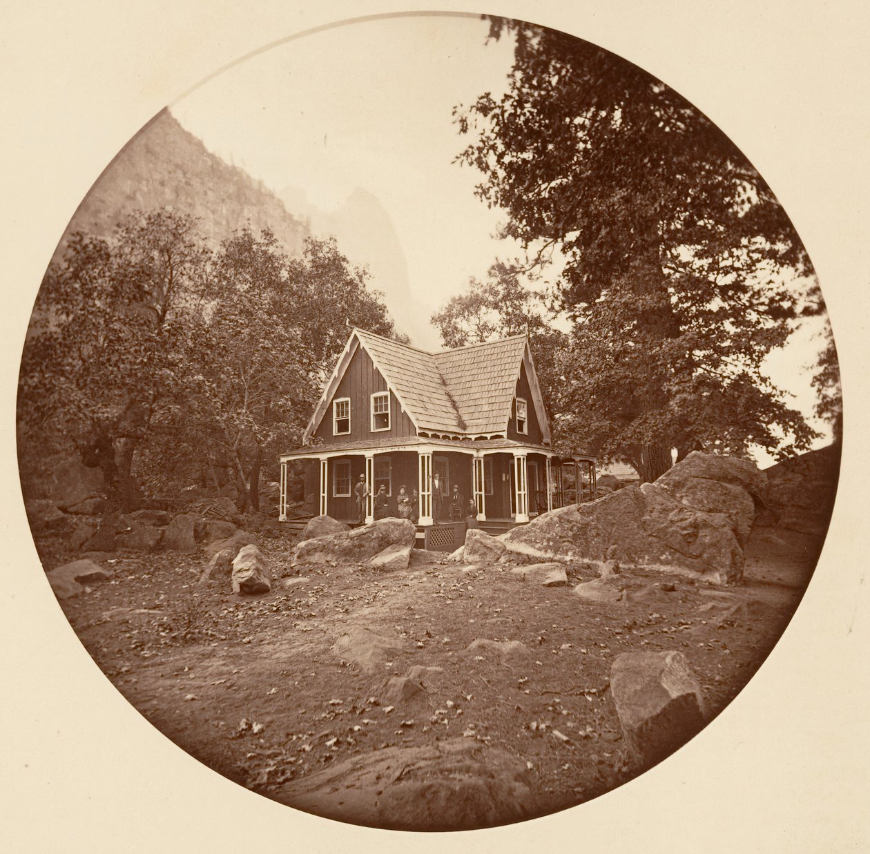 [Yosemite Nemzeti Park, Kalifornia], kb. 1878. alkotó: Carleton Emmons Watkins