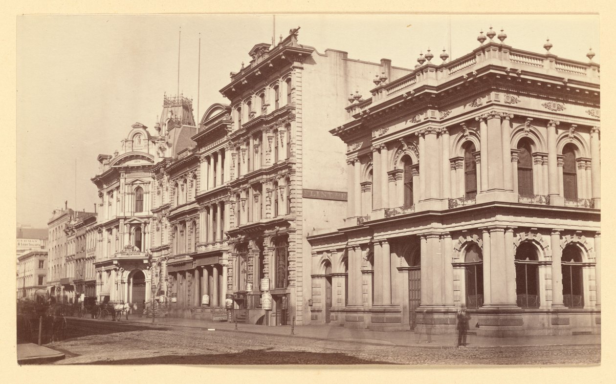 California Street, kelet felé nézve, San Francisco alkotó: Carleton Watkins
