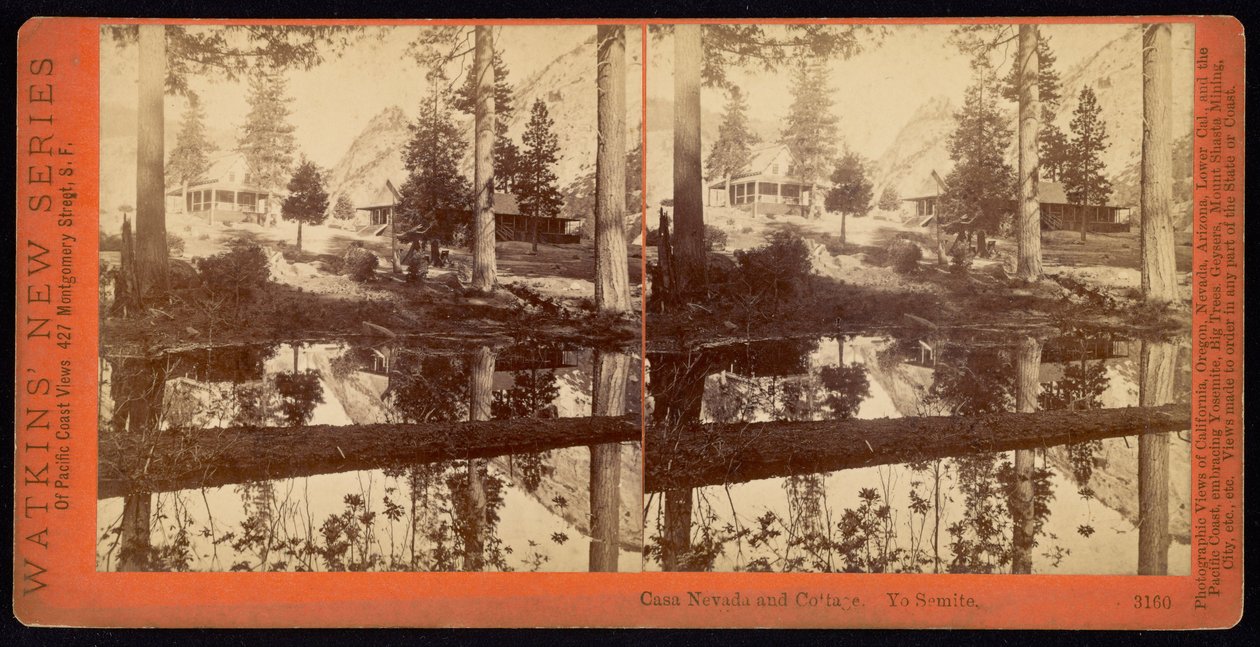 Casa Nevada és kunyhó. Yo Semite alkotó: Carleton Watkins