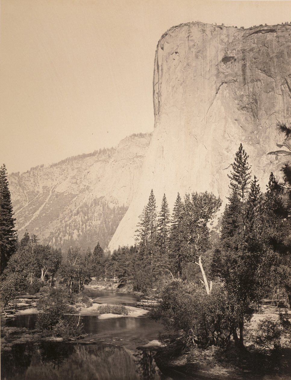 El Capitan (3600 ft.) Yosemite alkotó: Carleton Watkins