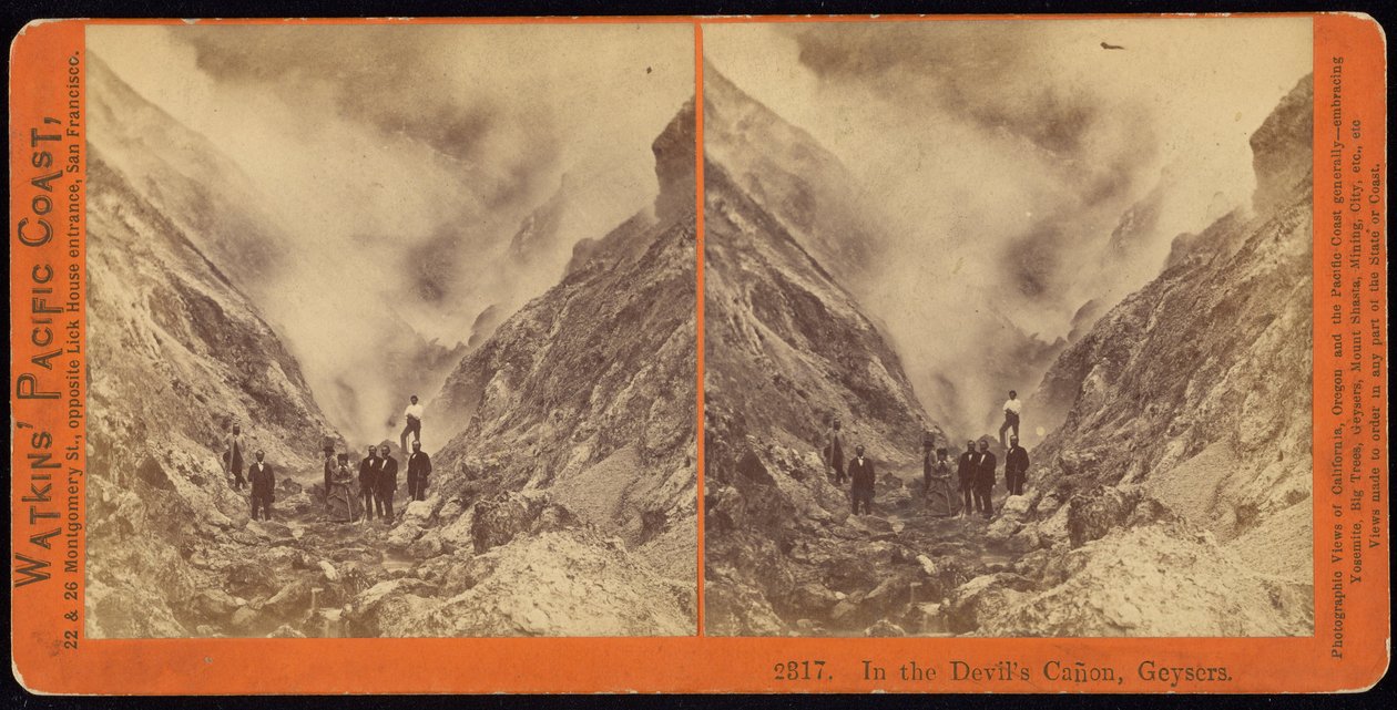 Az Ördög kánonjában, Gejzírek alkotó: Carleton Watkins