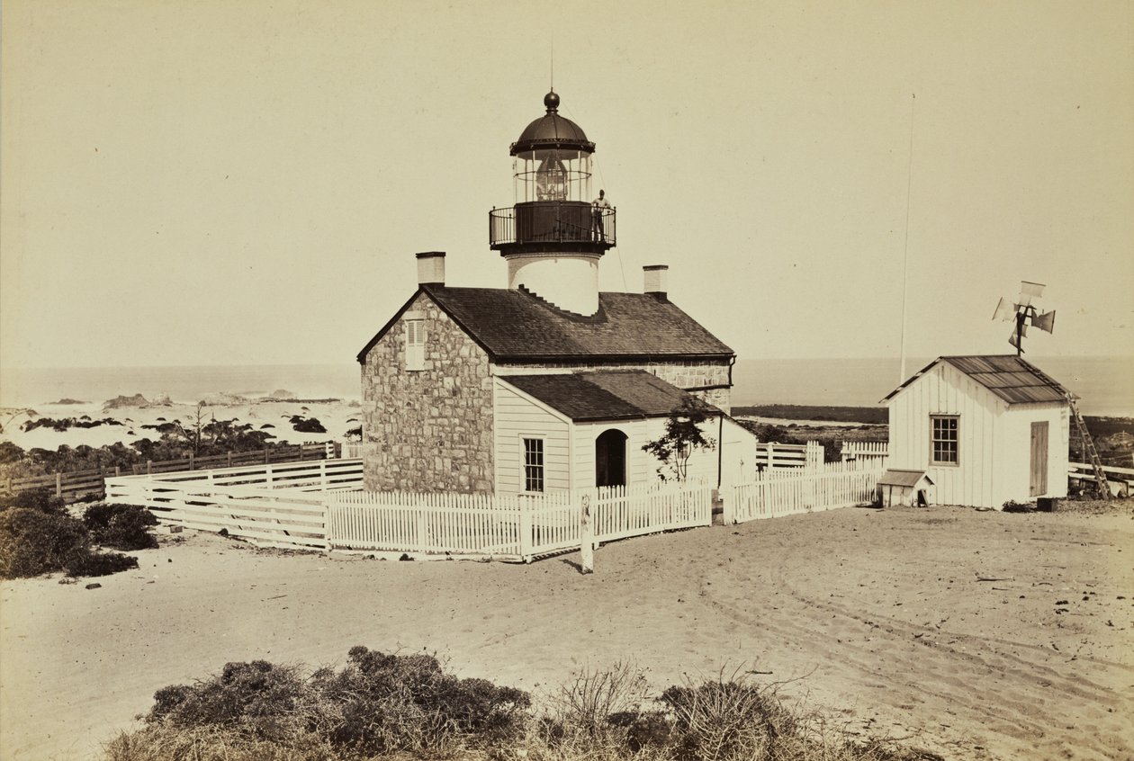 Világítótorony Monterey közelében alkotó: Carleton Watkins