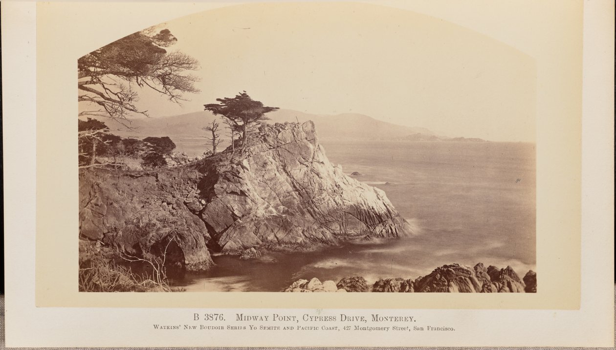 Midway Point, Cypress Drive, Monterey alkotó: Carleton Watkins