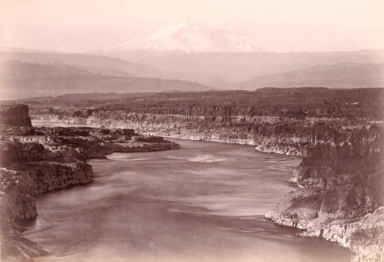 [A Mount Hood The Dallesből, Oregon] alkotó: Carleton Watkins