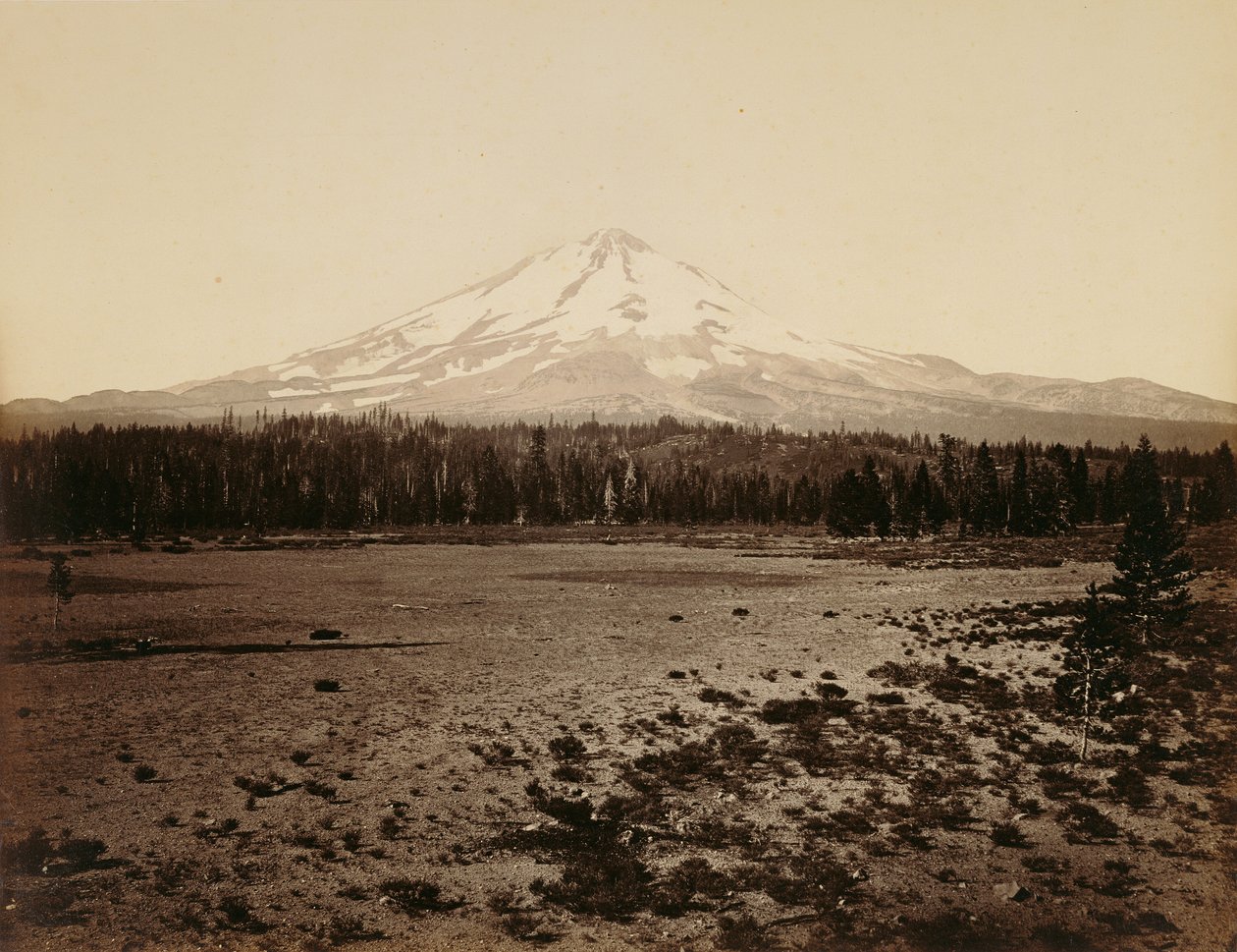 A Shasta-hegy észak felől, Kalifornia alkotó: Carleton Watkins