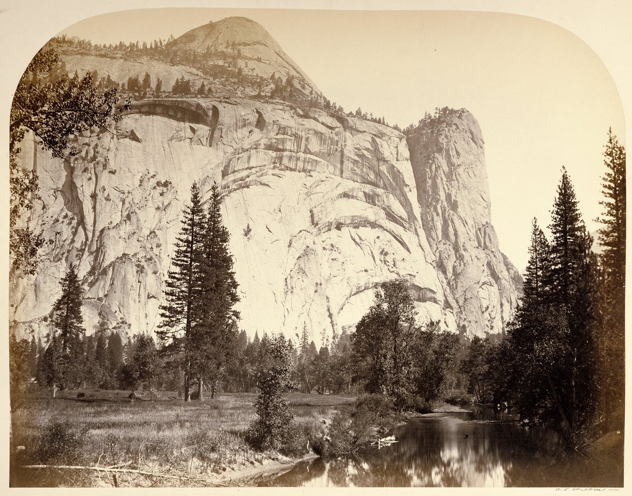 North Dome. Royal Arches - Washington Column alkotó: Carleton Watkins