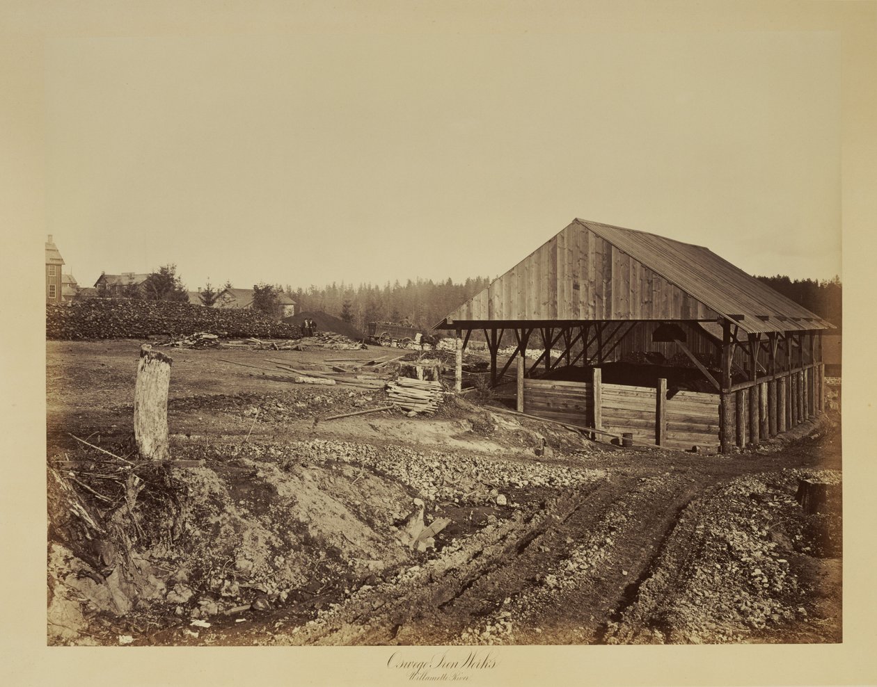 Oswego vasművek, Willamette folyó alkotó: Carleton Watkins