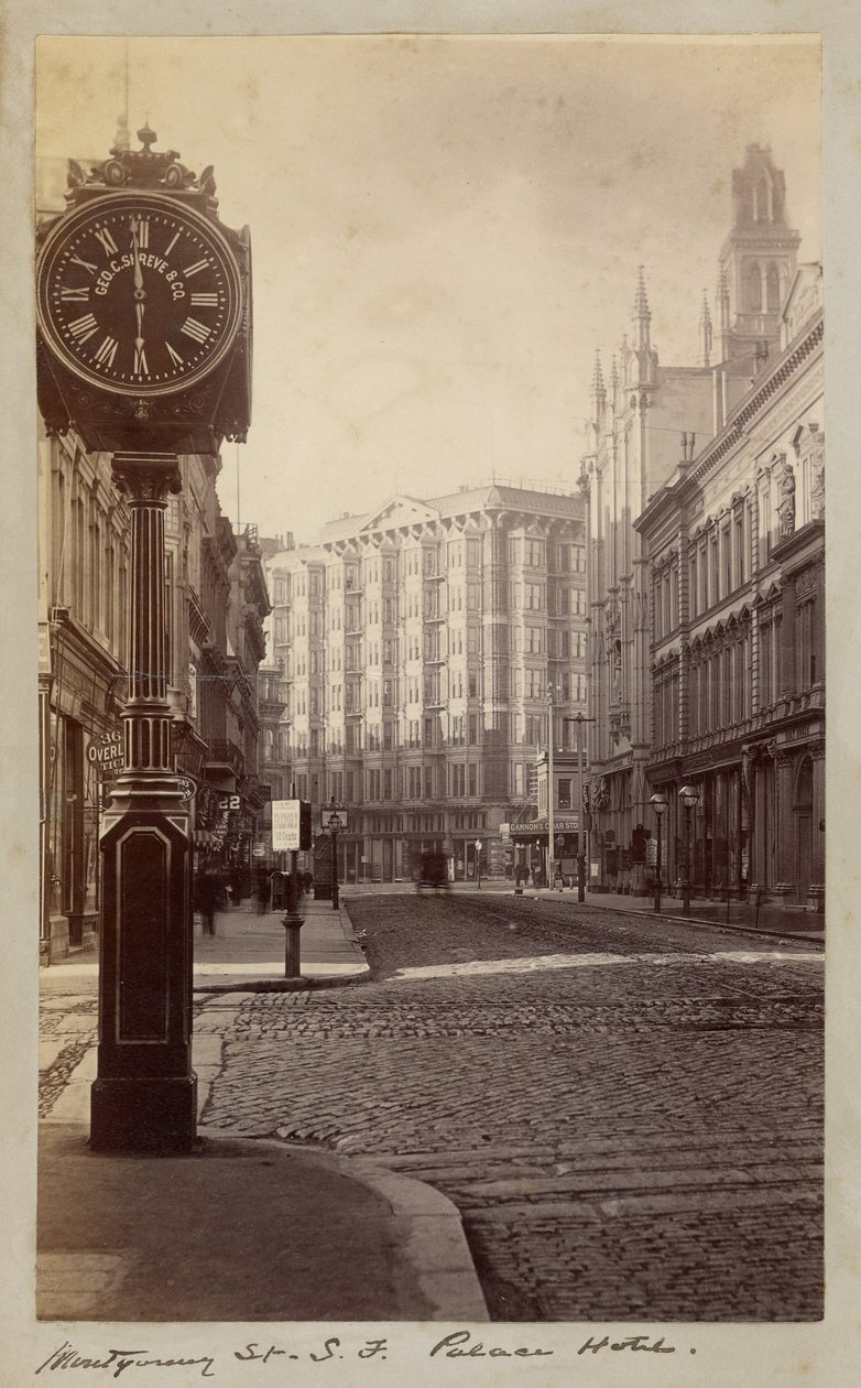 Palace Hotel, Montgomery Street, San Francisco alkotó: Carleton Watkins
