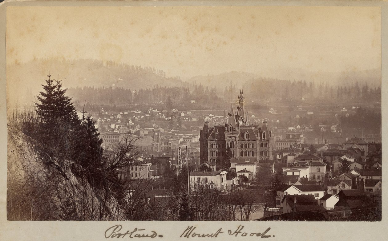 Portland - Mount Hood alkotó: Carleton Watkins