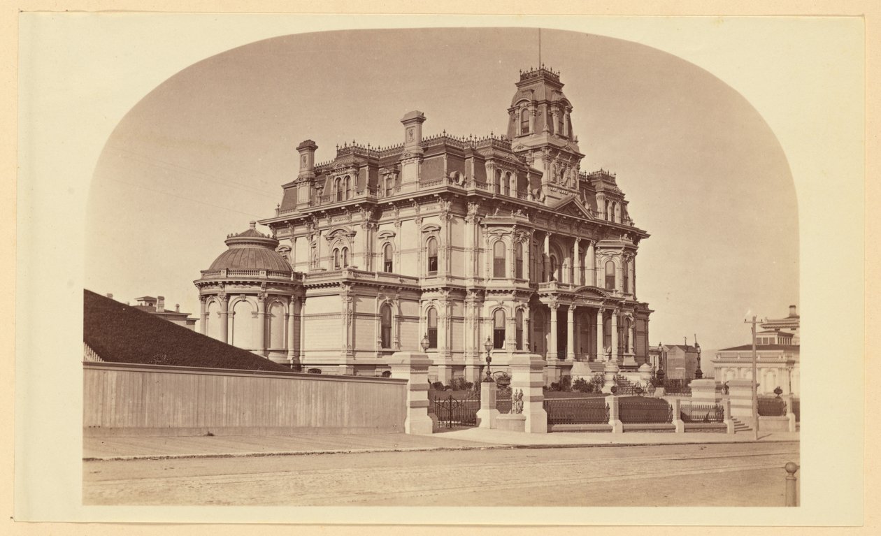 Chas. Crocker rezidenciája alkotó: Carleton Watkins