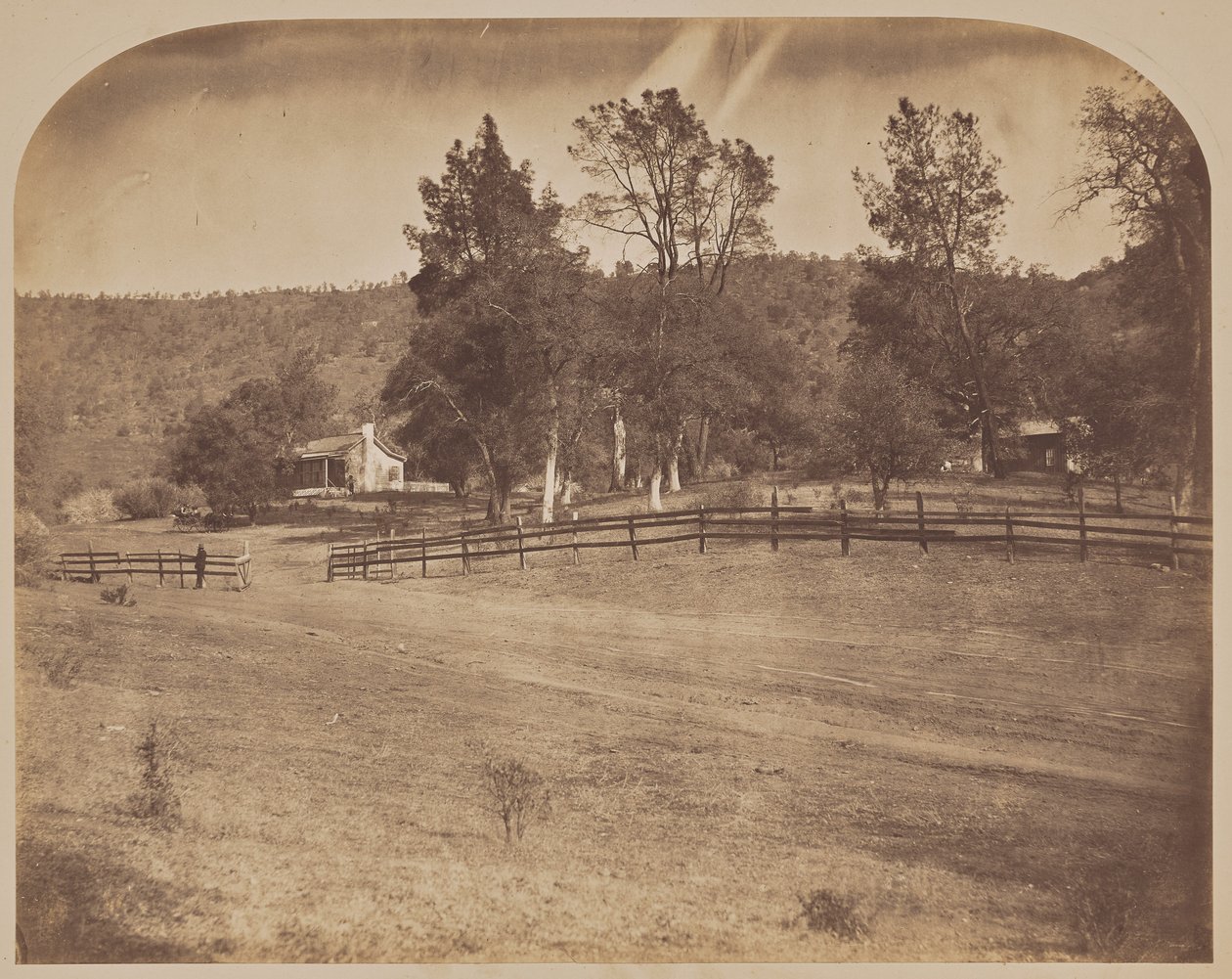 [J. C. Fremont rezidenciája - Bear Valley] alkotó: Carleton Watkins