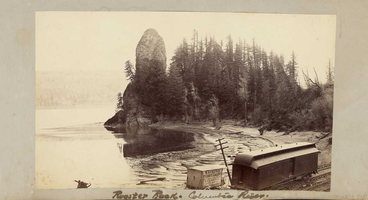 Rooster Rock, Columbia folyó alkotó: Carleton Watkins