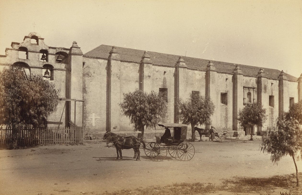 San Gabriel-misszió, Kalifornia alkotó: Carleton Watkins